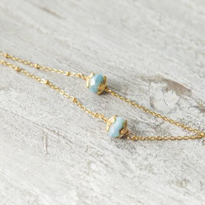 Agate Geode Tassel Necklace Gold