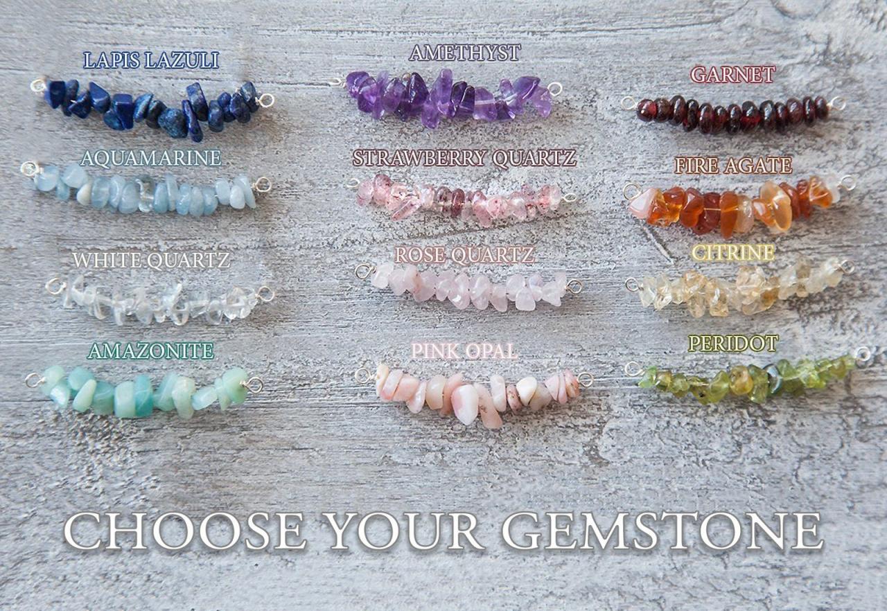 Raw Stone Jewelry For Women, Gemstone Necklaces For Women, Zodiac Crystal Necklace, Raw Gemstone Necklace, Gift For Teen Girl